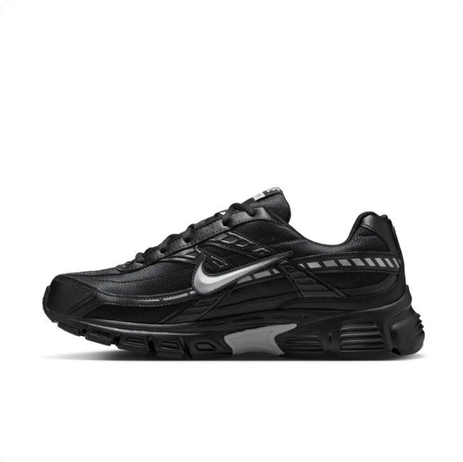 Nike Initiator Black & Silver Sneakers with Chunky Sole