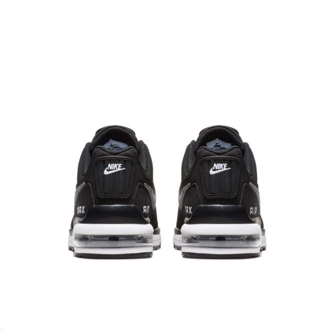 Nike Air Max Black & Gray Sneakers with White Midsole