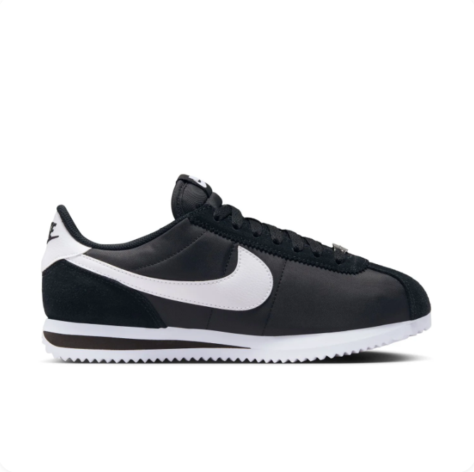 Nike Black & White Low-Top Sneakers with White Swoosh