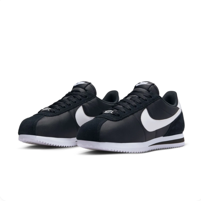 Nike Black & White Low-Top Sneakers with White Swoosh