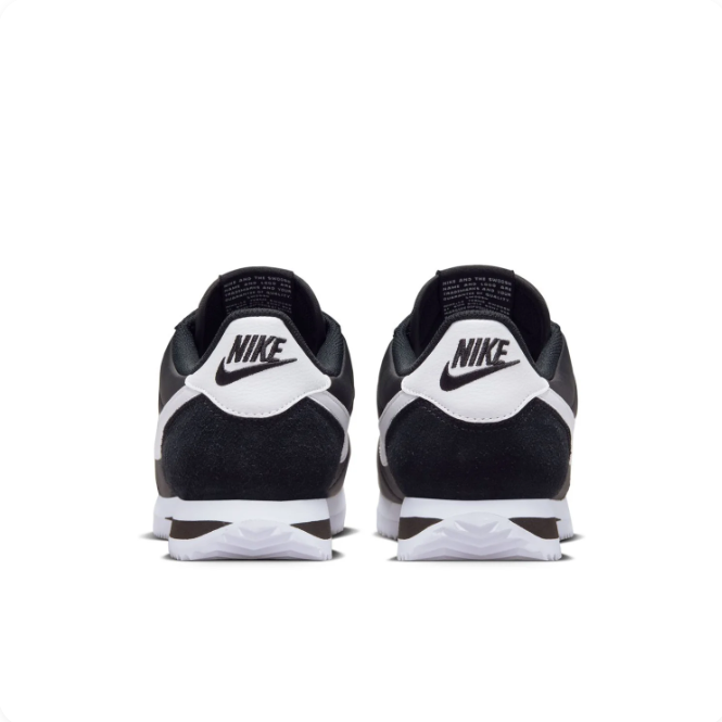 Nike Black & White Low-Top Sneakers with White Swoosh