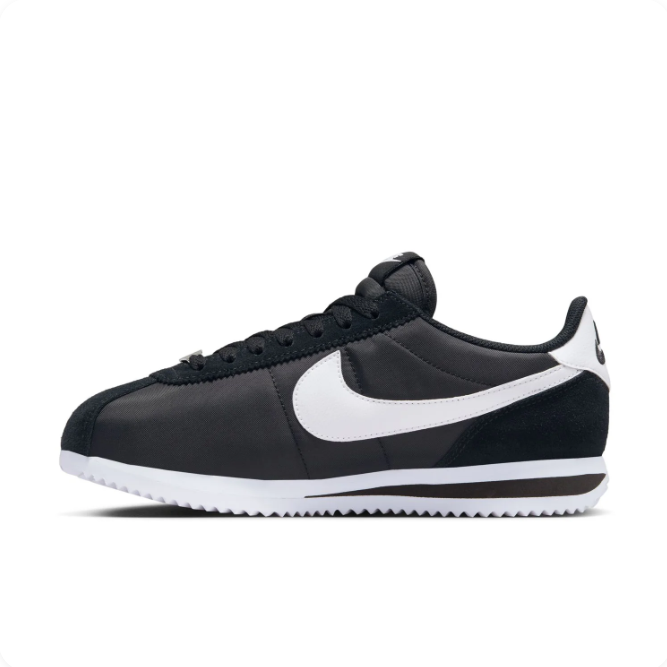 Nike Black & White Low-Top Sneakers with White Swoosh