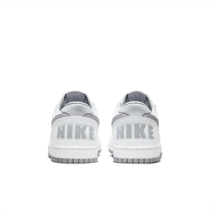 Nike White & Gray Low-Top Sneakers