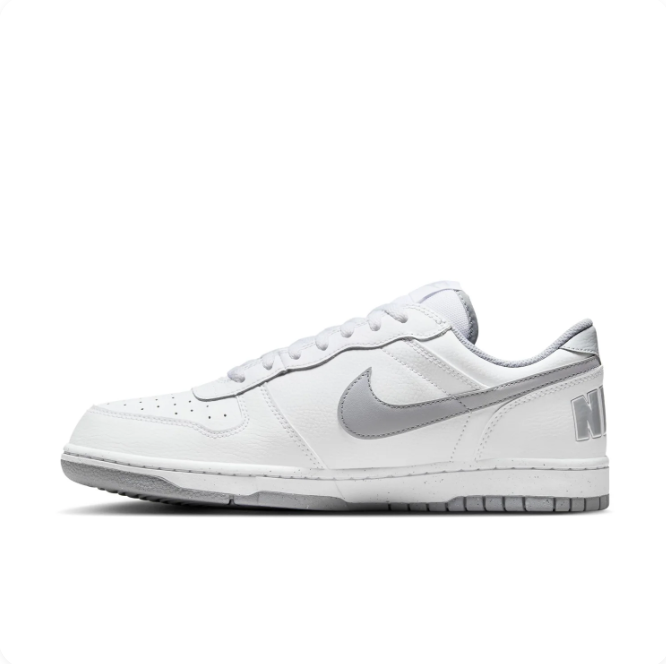 Nike White & Gray Low-Top Sneakers