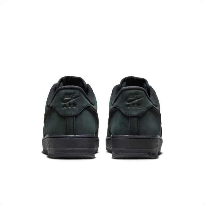 Nike Air Force 1 Dark Green & Black Low-Top Sneakers