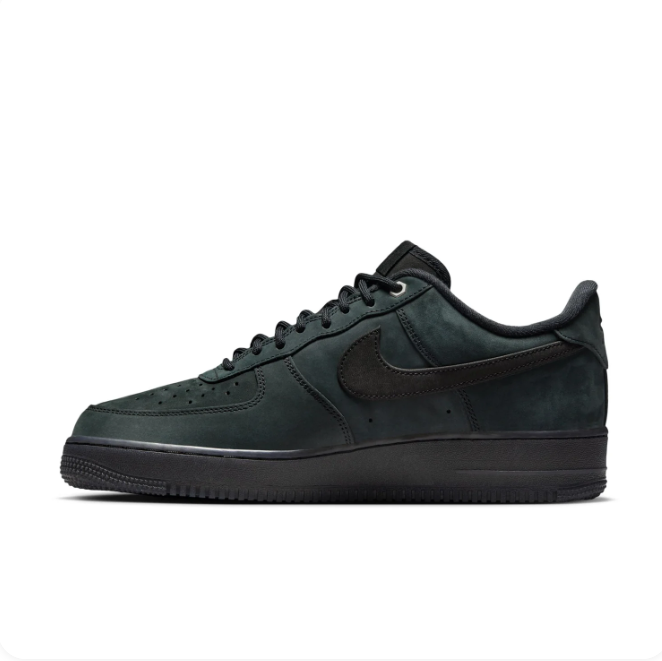Nike Air Force 1 Dark Green & Black Low-Top Sneakers