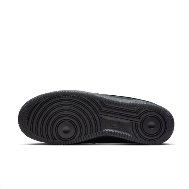 Nike Air Force 1 Dark Green & Black Low-Top Sneakers
