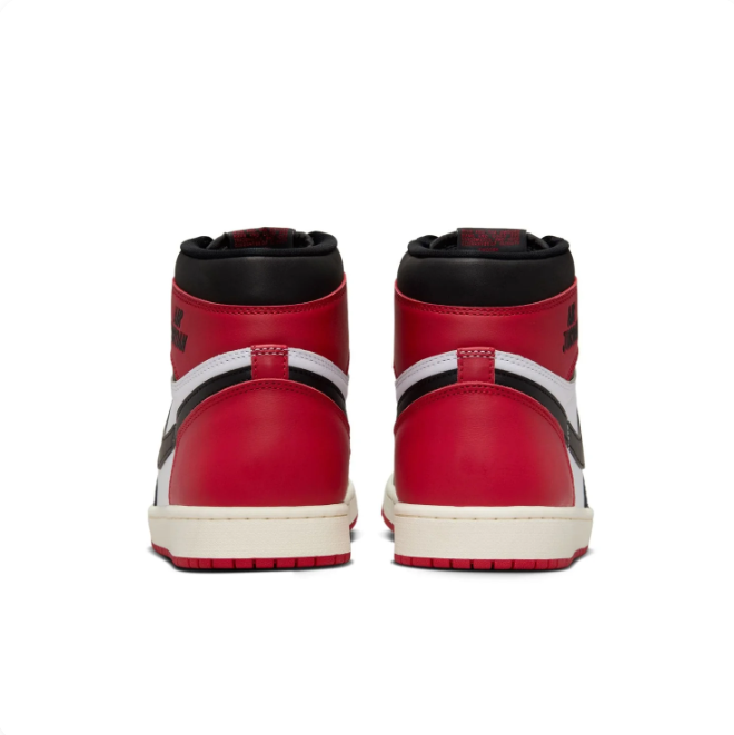 Air Jordan 1 High Red, Black & White Sneakers