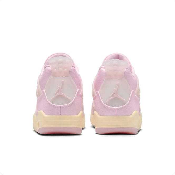 Jordan Pink & Cream Sneakers with Mesh Panels