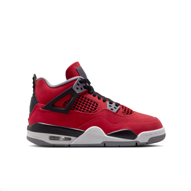 Jordan Red & Black Sneakers with Gray Accents