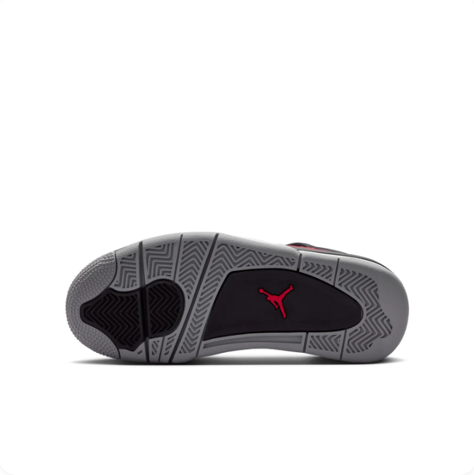 Jordan Red & Black Sneakers with Gray Accents