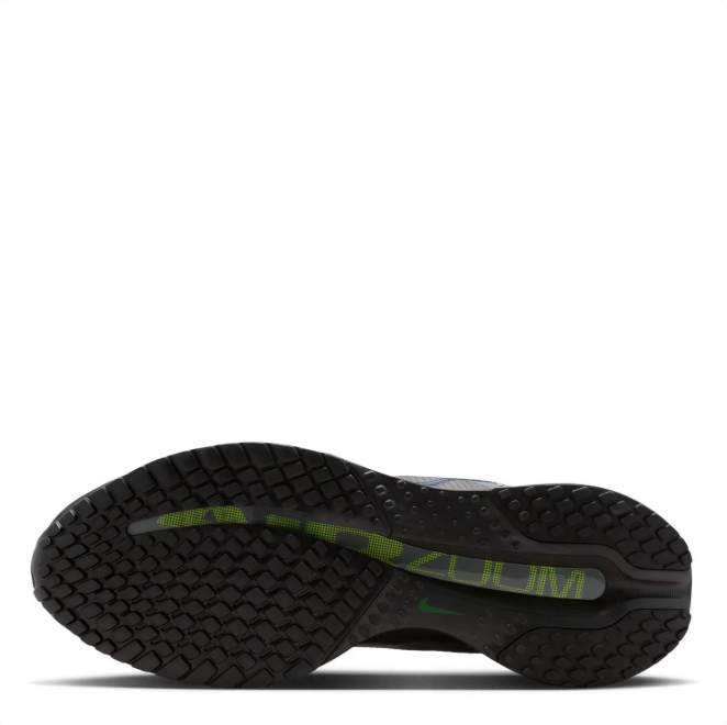 Nike Gray & Black Mesh Sneakers with Lime Accents