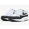 Nike White & Black Low-Top Sneakers with Visible Air Window