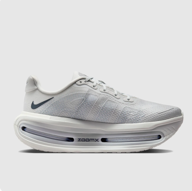 Nike Air Zoom White & Light Gray Low-Top Sneakers with Sculpted Sole
