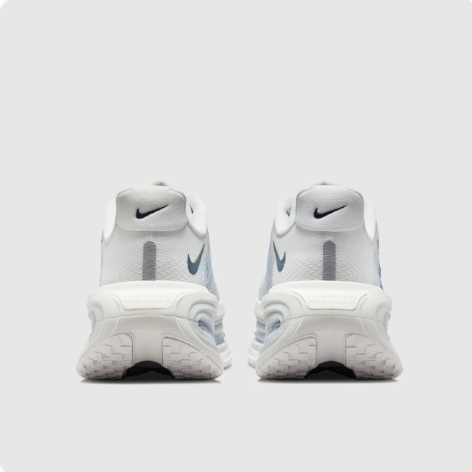 Nike Air Zoom White & Light Gray Low-Top Sneakers with Sculpted Sole