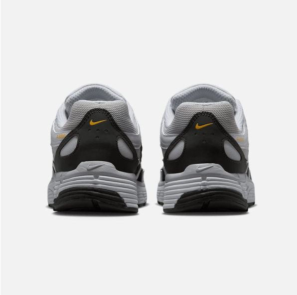 Nike Gray & Black Low-Top Sneakers with Yellow Accents