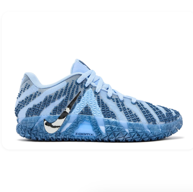 Nike Light Blue & Navy Textured Low-Top Sneakers