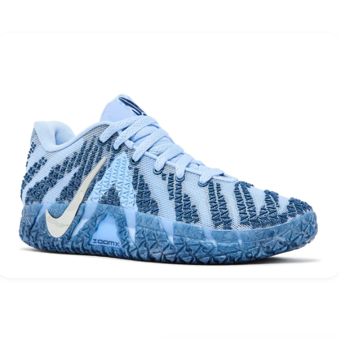 Nike Light Blue & Navy Textured Low-Top Sneakers