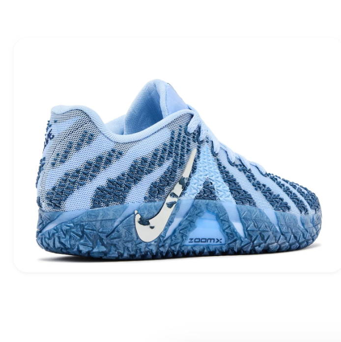 Nike Light Blue & Navy Textured Low-Top Sneakers