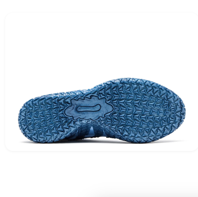 Nike Light Blue & Navy Textured Low-Top Sneakers