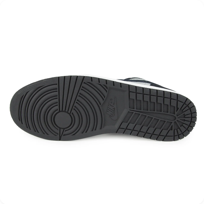 Jordan Black & Light Gray Low-Top Sneakers with White Midsole