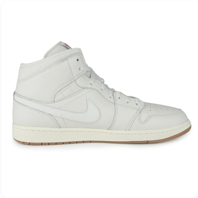 Jordan Off-White High-Top Sneakers with Gum Outsole